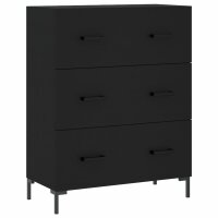 vidaXL Sideboard Schwarz 69,5x34x90 cm Holzwerkstoff