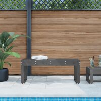 vidaXL Gartenbank Grau 110x38x45 cm Massivholz Kiefer