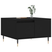 vidaXL Couchtisch Schwarz 55x55x36,5 cm Holzwerkstoff