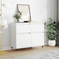 vidaXL Sideboards 2 Stk. Weiß 40x35x70 cm...