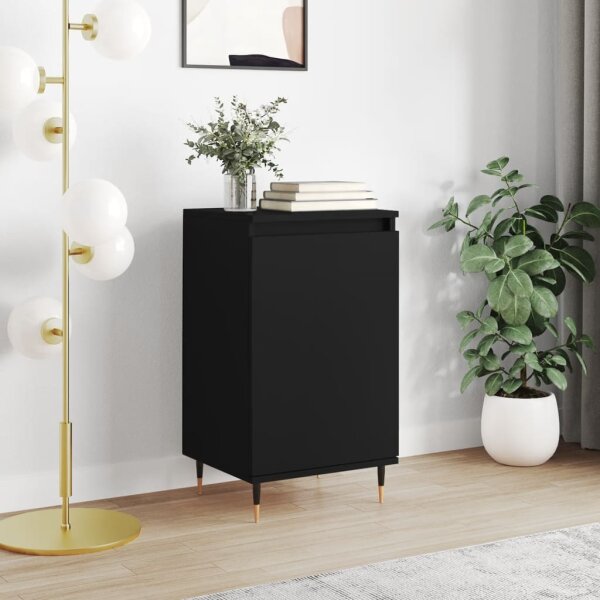 vidaXL Sideboard Schwarz 40x35x70 cm Holzwerkstoff