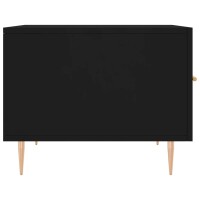 vidaXL Couchtische 2 Stk. Schwarz 50x50x40 cm Holzwerkstoff