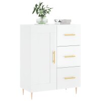 vidaXL Sideboard Hochglanz-Wei&szlig; 69,5x34x90 cm Holzwerkstoff