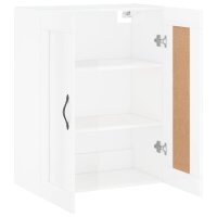 vidaXL Wandschrank Hochglanz-Wei&szlig; 69,5x34x90 cm Holzwerkstoff