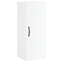vidaXL Wandschrank Hochglanz-Weiß 34,5x34x90 cm...