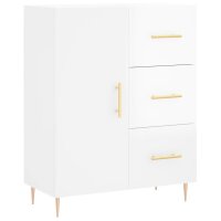 vidaXL Sideboard Hochglanz-Wei&szlig; 69,5x34x90 cm Holzwerkstoff