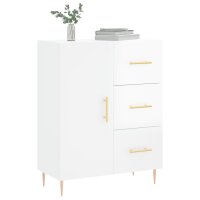 vidaXL Sideboard Hochglanz-Wei&szlig; 69,5x34x90 cm Holzwerkstoff