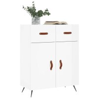 vidaXL Sideboard Hochglanz-Wei&szlig; 69,5x34x90 cm Holzwerkstoff