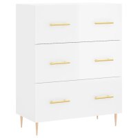 vidaXL Sideboard Hochglanz-Wei&szlig; 69,5x34x90 cm Holzwerkstoff