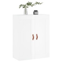 vidaXL Wandschrank Hochglanz-Wei&szlig; 69,5x34x90 cm Holzwerkstoff