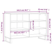 vidaXL Sideboard Weiß 103,5x35x70 cm Holzwerkstoff