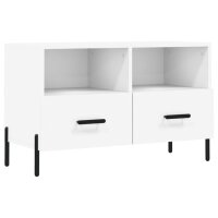 vidaXL TV-Schrank Weiß 80x36x50 cm Holzwerkstoff