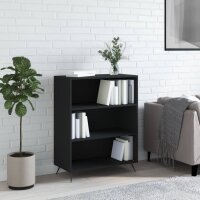 vidaXL B&uuml;cherregal Schwarz 69,5x32,5x90 cm Holzwerkstoff