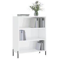 vidaXL Regalschrank Hochglanz-Weiß 69,5x32,5x90 cm...