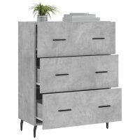 vidaXL Sideboard Betongrau 69,5x34x90 cm Holzwerkstoff