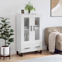 vidaXL Highboard Hochglanz-Weiß 69,5x31x115 cm...