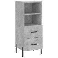 vidaXL Sideboard Betongrau 34,5x34x90 cm Holzwerkstoff