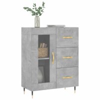 vidaXL Sideboard Betongrau 69,5x34x90 cm Holzwerkstoff