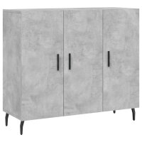 vidaXL Sideboard Betongrau 90x34x80 cm Holzwerkstoff