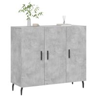 vidaXL Sideboard Betongrau 90x34x80 cm Holzwerkstoff