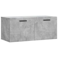 vidaXL Wandschrank Betongrau 80x36,5x35 cm Holzwerkstoff