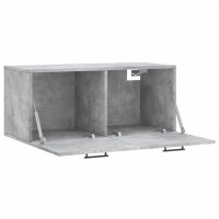 vidaXL Wandschrank Betongrau 80x36,5x35 cm Holzwerkstoff