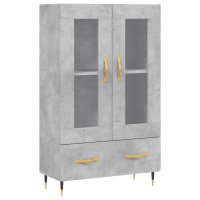 vidaXL Highboard Betongrau 69,5x31x115 cm Holzwerkstoff