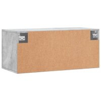 vidaXL Wandschrank Betongrau 80x36,5x35 cm Holzwerkstoff