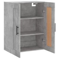 vidaXL Wandschrank Betongrau 69,5x34x90 cm Holzwerkstoff