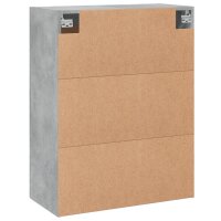 vidaXL Wandschrank Betongrau 69,5x34x90 cm Holzwerkstoff