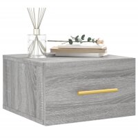 vidaXL Wand-Nachttische 2 Stk. Grau Sonoma 35x35x20 cm