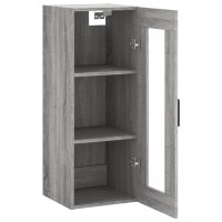 vidaXL Wandschrank Grau Sonoma 34,5x34x90 cm