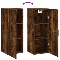 vidaXL Wandschrank Räuchereiche 34,5x34x90 cm