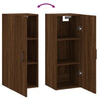 vidaXL Wandschrank Braun Eichen-Optik 34,5x34x90 cm