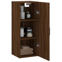 vidaXL Wandschrank Braun Eichen-Optik 34,5x34x90 cm