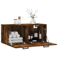 vidaXL Wandschrank Räuchereiche 80x36,5x35 cm Holzwerkstoff