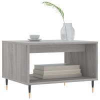 vidaXL Couchtisch Grau Sonoma 60x50x40 cm Holzwerkstoff