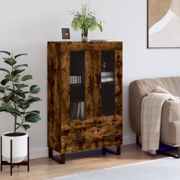 vidaXL Highboard Räuchereiche 69,5x31x115 cm Holzwerkstoff