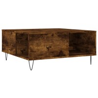 vidaXL Couchtisch R&auml;uchereiche 80x80x36,5 cm Holzwerkstoff