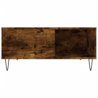 vidaXL Couchtisch R&auml;uchereiche 80x80x36,5 cm Holzwerkstoff