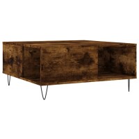 vidaXL Couchtisch R&auml;uchereiche 80x80x36,5 cm Holzwerkstoff