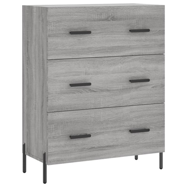 vidaXL Sideboard Grau Sonoma 69,5x34x90 cm Holzwerkstoff