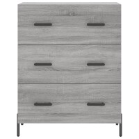 vidaXL Sideboard Grau Sonoma 69,5x34x90 cm Holzwerkstoff