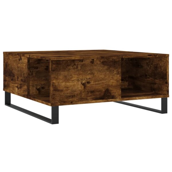 vidaXL Couchtisch R&auml;uchereiche 80x80x36,5 cm Holzwerkstoff