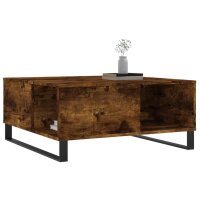 vidaXL Couchtisch R&auml;uchereiche 80x80x36,5 cm Holzwerkstoff