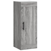 vidaXL Wandschrank Grau Sonoma 34,5x34x90 cm Holzwerkstoff