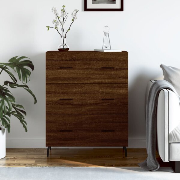 vidaXL Sideboard Braun Eichen-Optik 69,5x34x90 cm Holzwerkstoff