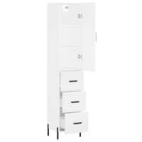 vidaXL Highboard Wei&szlig; 34,5x34x180 cm Holzwerkstoff