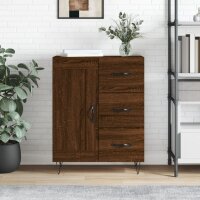 vidaXL Sideboard Braun Eichen-Optik 69,5x34x90 cm Holzwerkstoff