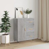 vidaXL Sideboard Grau Sonoma 69,5x34x90 cm Holzwerkstoff